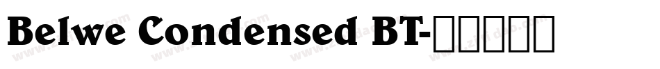 Belwe Condensed BT字体转换